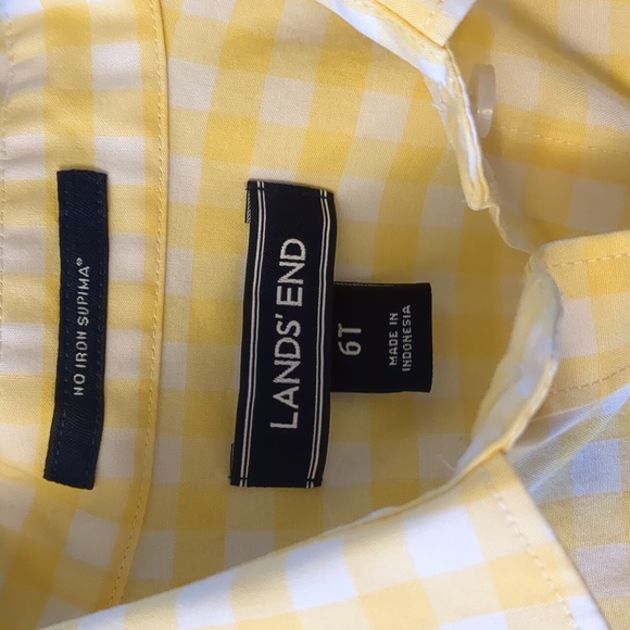 Lands End No Iron Supima Long Sleeve 6 Tall - Picture 2 of 3